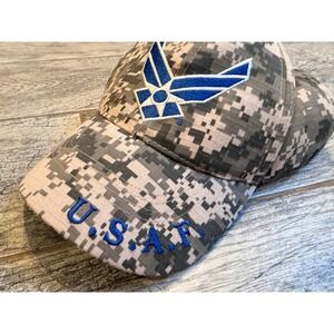 US Air Force Hat‎ Mens OSFM Digital Camo Baseball Cap Mens Eagle Emblems USAF